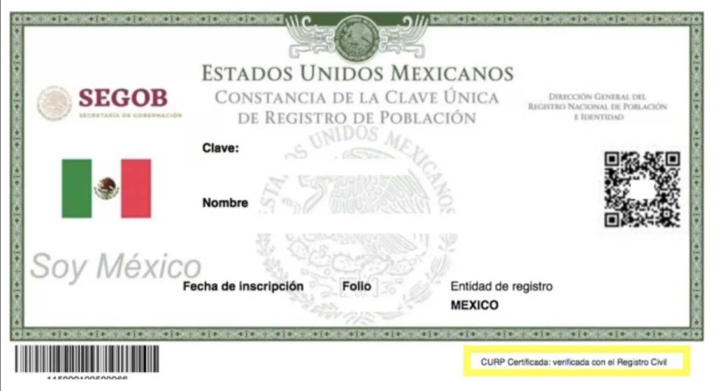 Consultar tu CURP