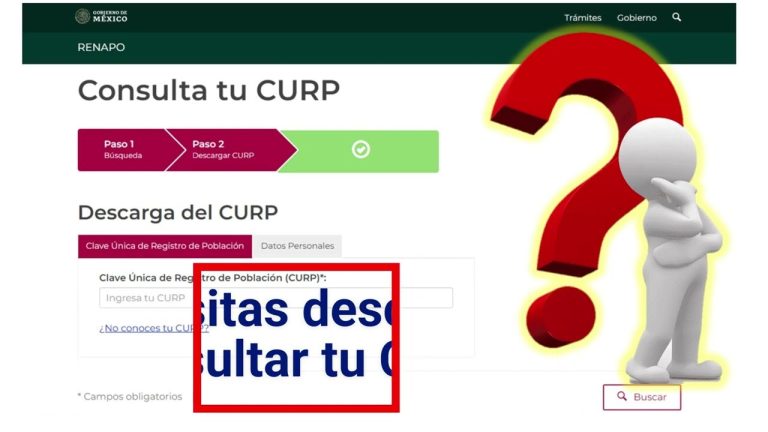 Consultar tu CURP