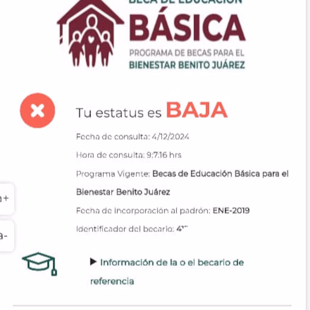 Estatus Baja