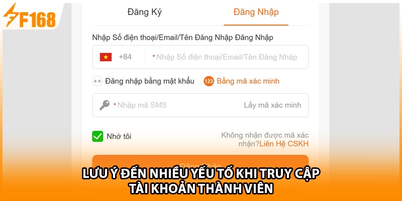 Lưu ý đến nhiều yếu tố khi truy cập tài khoản thành viên