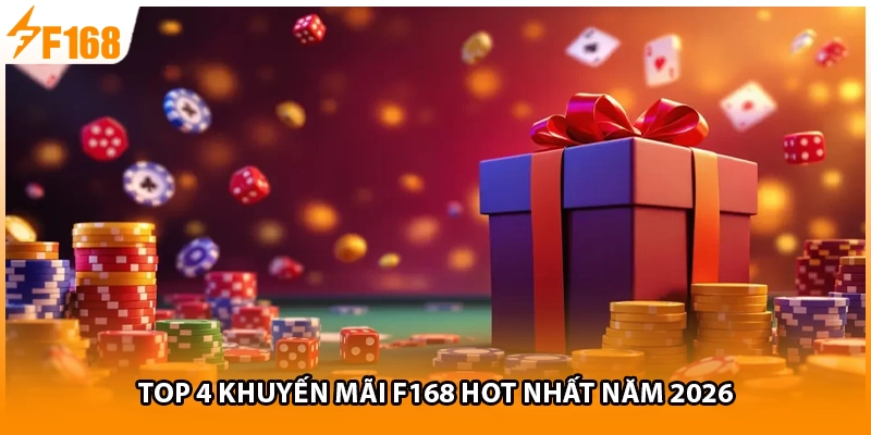 Top 4 khuyến mãi F168 Hot nhất năm 2026